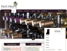 Tablet Screenshot of fruithillswinery.com
